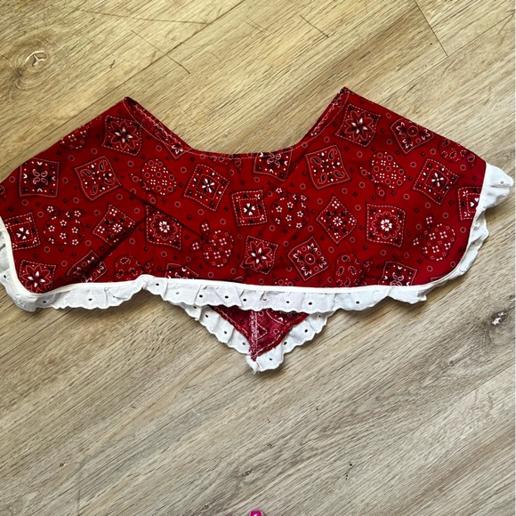 Vintage Ruffle Trim Bandana Collar - Picture 3 of 4